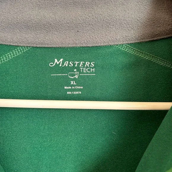 Masters Golf Sweater Green Quarter-Zip Pullover - Picture 8 of 11